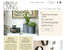 Tablet Screenshot of lubechliving.dk